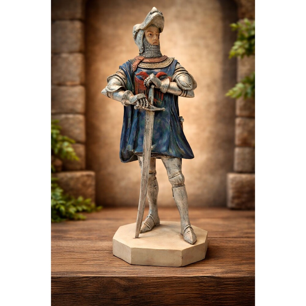 Vintage Verona KNIGHT Statue SUMMIT COLLECTION 2000 9.5" TALL